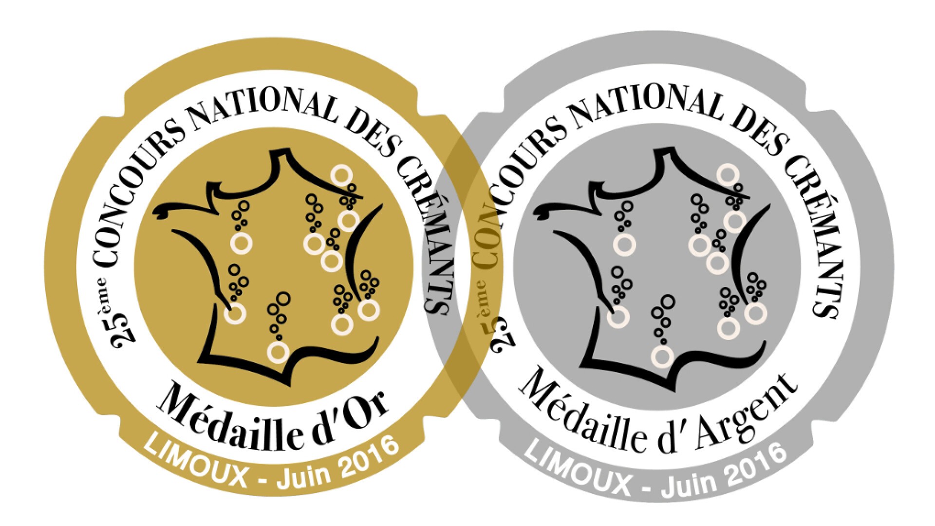 UNE MEDAILLE D'OR ET UNE MEDAILLE D'ARGENT POUR NOS CRÉMANTS